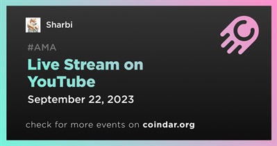 Sharbi to Hold Live Stream on YouTube on September 22nd