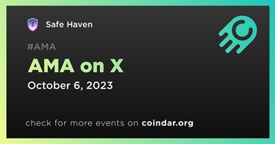 Safe Haven to Hold AMA on X on October 6th
