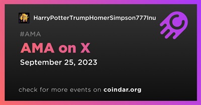 HarryPotterTrumpHomerSimpson777Inu to Hold AMA on X on September 25th