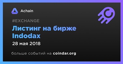 Листинг на бирже Indodax