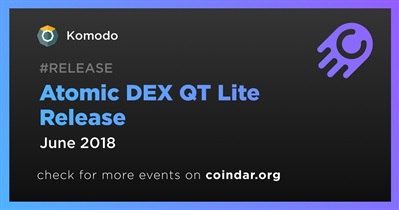 Atomic DEX QT Lite Release
