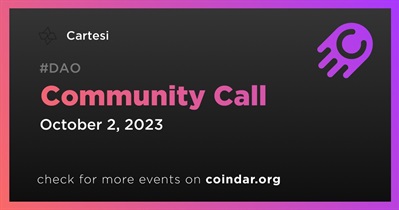 Cartesi to Host Community Call on October 2nd