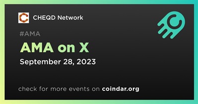 CHEQD Network to Participate in AMA on X on September 28th