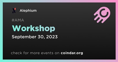Alephium to Host Workshop on September 30th