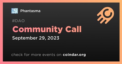 Phantasma to Host Community Call on September 29th