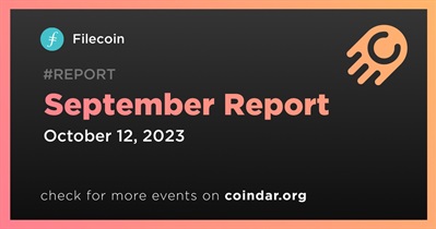 Filecoin to Release Monthly Report for September