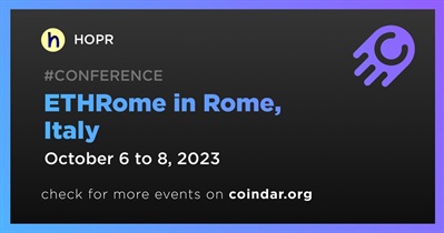 HOPR to Participate in ETHRome in Rome