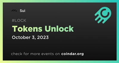 4.02% of SUI Tokens Will Be Unlocked on October 3rd