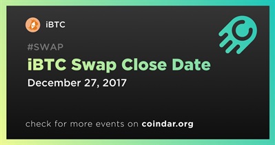 iBTC Swap Close Date