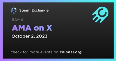 Steam Exchange to Hold AMA on X on October 2nd