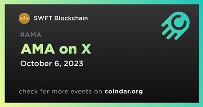 SWFT Blockchain to Hold AMA on X on October 6th