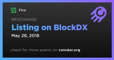 Lên danh sách tại BlockDX