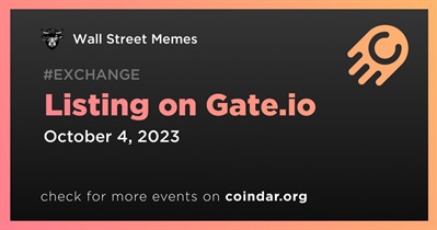 Wall Street Memes to Be Listed on Gate.io on October 4th