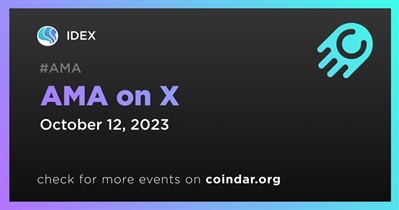 IDEX to Hold AMA on X on October 12th