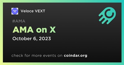 Veloce VEXT to Hold AMA on X on October 6th