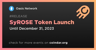 Oasis Network to Launch SyROSE Token in Q4