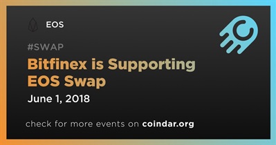 Bitfinex is Supporting EOS Swap