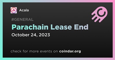 Acala’s Parachain Lease to Finish on October 24th