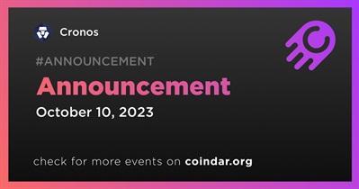 Cronos to Make Announcement on October 10th