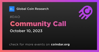Global Coin Research to Host Community Call on October 10th