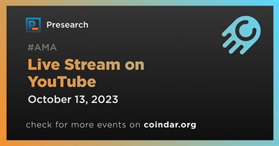 Presearch to Hold Live Stream on YouTube on October 13th