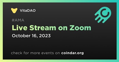 VitaDAO to Hold Live Stream on Zoom on October 16th