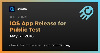 IOS App Release for Public Test