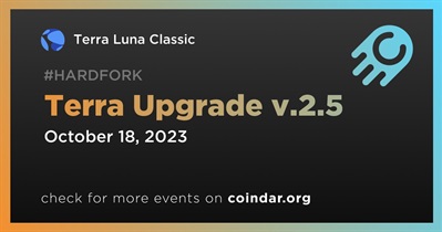 Terra Luna Classic to Release Terra Upgrade v.2.5 on October 18th