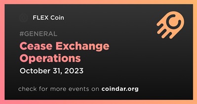FLEX Coin to Cease Exchange Operations on October 31st