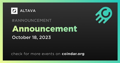 ALTAVA to Make Announcement on October 18th