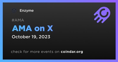 Enzyme to Hold AMA on X on October 19th