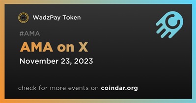 WadzPay Token to Hold AMA on X on November 23rd