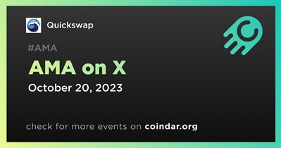 Quickswap to Hold AMA on X on October 20th
