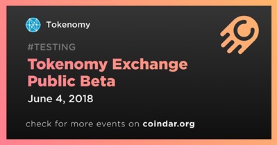 Tokenomy Exchange Public Beta