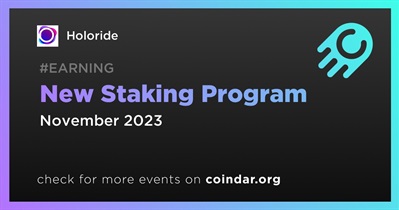 Holoride to Launch New Staking Program on November