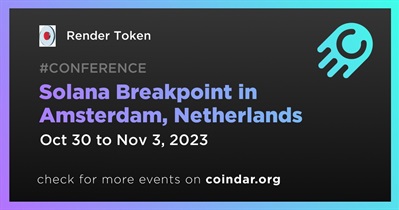 Render Token to Participate in Solana Breakpoint in Amsterdam