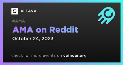 ALTAVA to Hold AMA on Reddit on October 24th