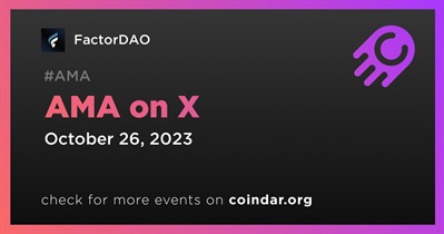 FactorDAO to Hold AMA on X on October 26th
