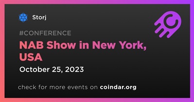 Storj to Participate in NAB Show in New York on October 25th