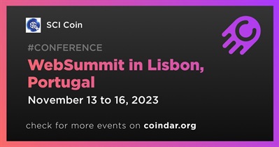 SCI Coin to Participate in WebSummit in Lisbon on November 13th