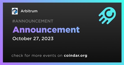 Arbitrum to Make Announcement on October 27th