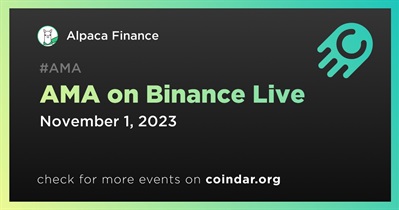 Alpaca Finance to Host AMA on Binance Live With Binance on November 1st