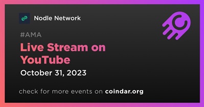 Nodle Network to Hold Live Stream on YouTube on October 31st