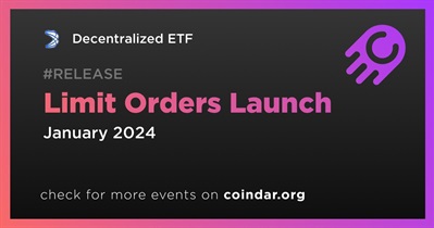 Decentralized ETF to Launch Limit Orders
