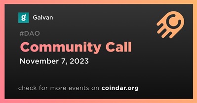 Galvan to Host Community Call on November 7th