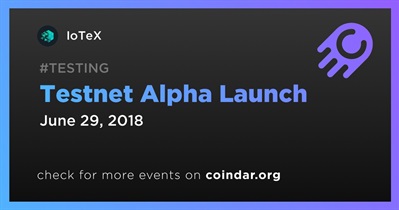 Testnet Alpha Launch