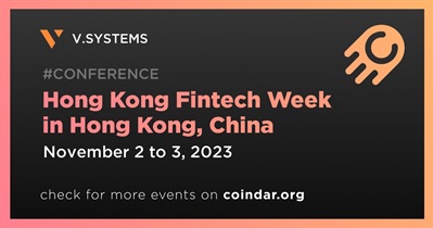 V.SYSTEMS to Participate in Hong Kong Fintech Week in Hong Kong on November 2nd