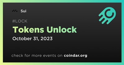 0.46% of SUI Tokens Will Be Unlocked on October 31st