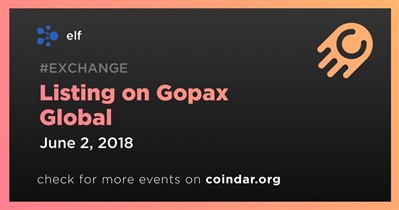 Gopax Global पर लिस्टिंग