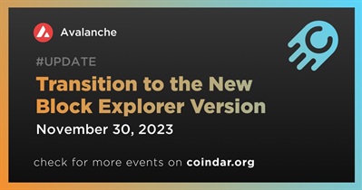 Transição para a nova versão do Block Explorer